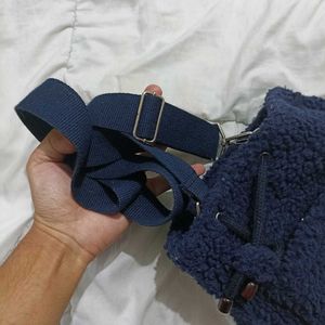 Keds Navy Teddy Bucket Bag