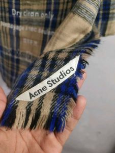 Acne Studios Plaid Shawl