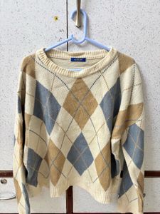 Argyle Knit Sweater