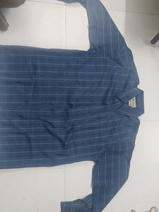 Men's Blue Checked Shirt