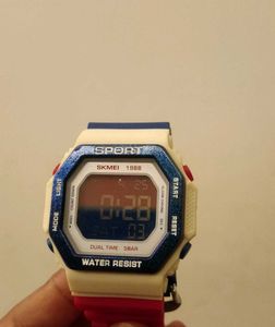 New SKMEI - Sport Digital Watch - Red, White &amp; Blu