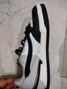 Black &amp; White Casual Sneakers