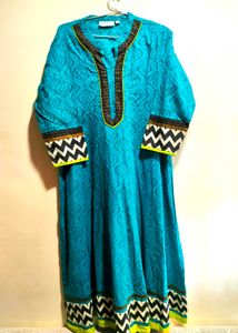 Westside Green Anarkali Kurta In Size L