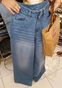 Light Wash Wide Leg Jeans