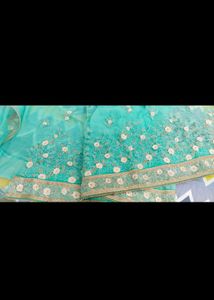 😍SALE 😍Sea Green Beautiful Saree