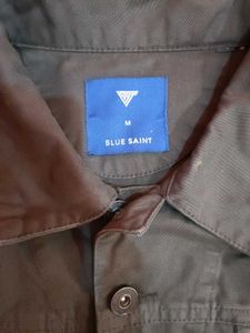 Blue Saint Men's Stylish Dark Grey Jacket