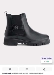 Roadster Black Buckle Chelsea Boots size 36