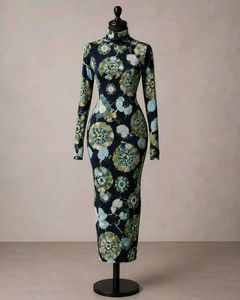 Stunning Long Sleeve Maxi Dress