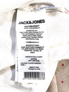 Jack &amp; Jones White Polo T-Shirt