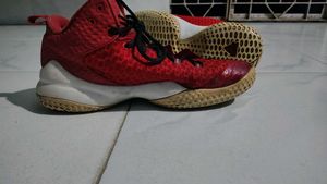 Red PEAK Basketball Shoes
