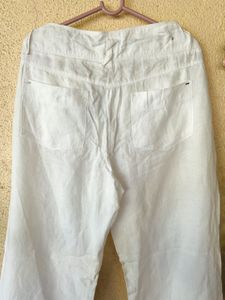 Elegant White Linen Pants