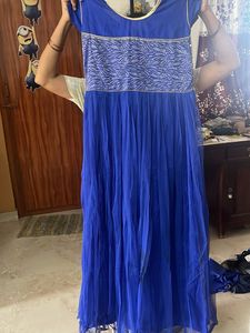 Royal Blue Embellished Ethnic Gown