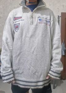 HALF ZIP UP SWEATER