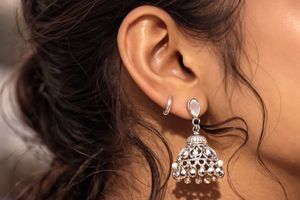 Mirror Work Tribal Necklace &amp; Earring Set