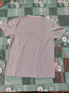 Men lavender Round Neck T-shirt