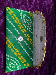 Boho Bandhani Print Fabric Shagun Envelope
