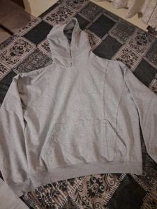 BLAEXIT Oversized Grey Hoodie Y2k