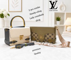 Premium 2 Pcs Handbag &amp; Crossbody Combo