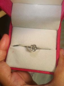 pure silver Flower Ring