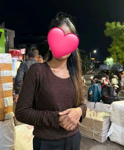 Stylish loose Brown top