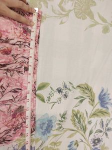 Pink Floral Print Kurta