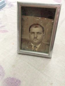 Vintage Photo Frame with Portrait, from arabic cou