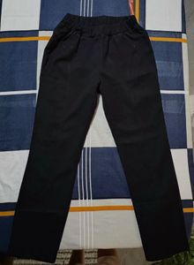 Black Elastic Waist Pants