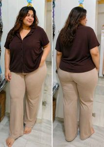 Comfy Brown Button-Up Top