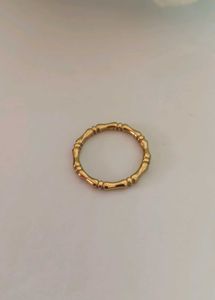 Elegant Bamboo Design Ring