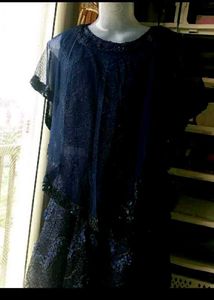 Elegant Navy Blue Lace Gown brand new 😎😎😎
