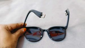 Blue Mirrored Cateye Sunglasses