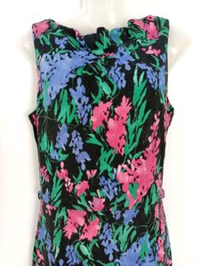 Mango black Floral dress
