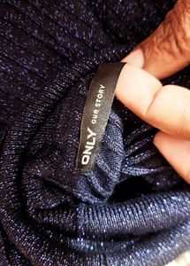 ONLY Polo Neck Shimmer Sweater