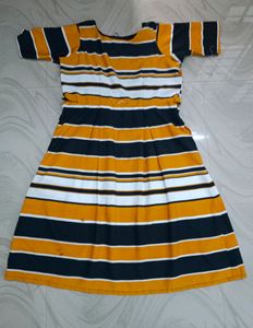 Yellow Kurta Black &amp; White Strap