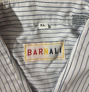 Men's Striped Long Sleeve Button Down Shirt