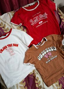 Trendy Graphic Print T-Shirt combo of 3