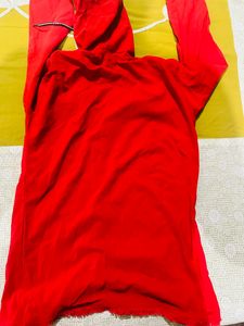 Red Hoodie Top without tag