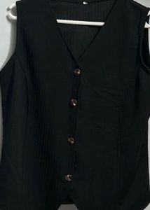 Black Ethnic Set with Vest