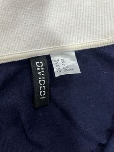 Navy Blue Polo T-Shirt with White Collar