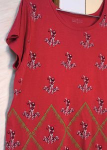 Red T-Shirt Dress 🍒
