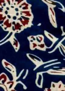 Blue Floral Print Kurta with Pants Set