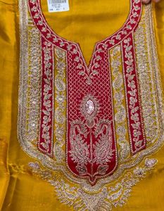Vibrant Yellow Embroidered Kurta Set