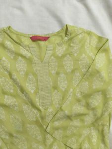 Light Green Printed Kurta