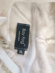Cream Cropped Zip-Up Hoodie