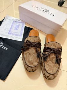 Coach Signature Mules 37 size