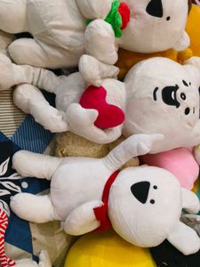 Adorable White Teddy Bears Lot
