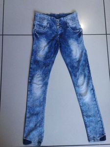 Blue Acid Wash Jeans