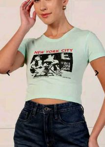 Mint Green "New York City" Graphic Tee