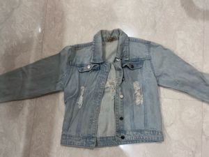 Vintage Distressed Denim Jacket