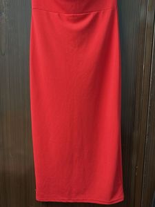 Chic Red Halter Neck Dress